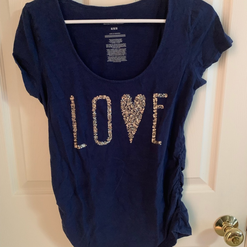 💥5 for $30💥 Sequined Maternity Tee